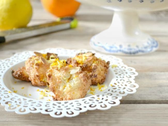 Rochers amandes aux zestes d'agrumes pour un thé gourmand