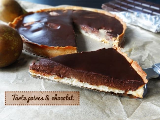 Tarte poires chocolat