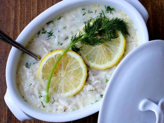 Soupe grecque Avgolemono