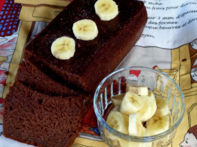 Banana bread au chocolat