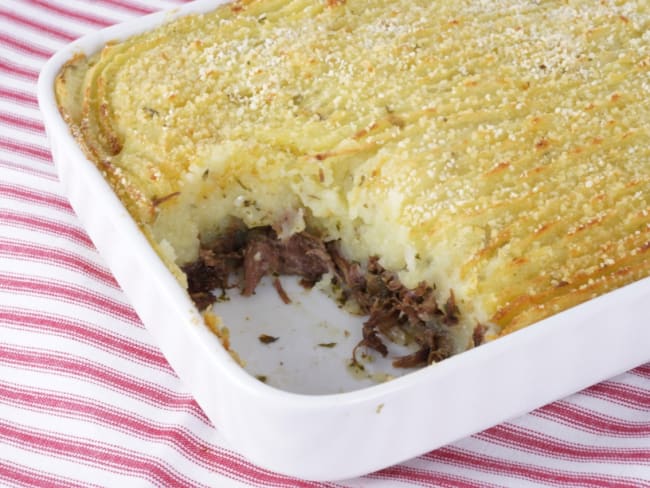 Hachis Parmentier à l'effiloché de queue de boeuf