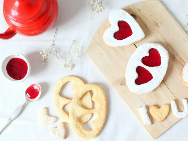 Love lunettes à la confiture de fraises et de framboises