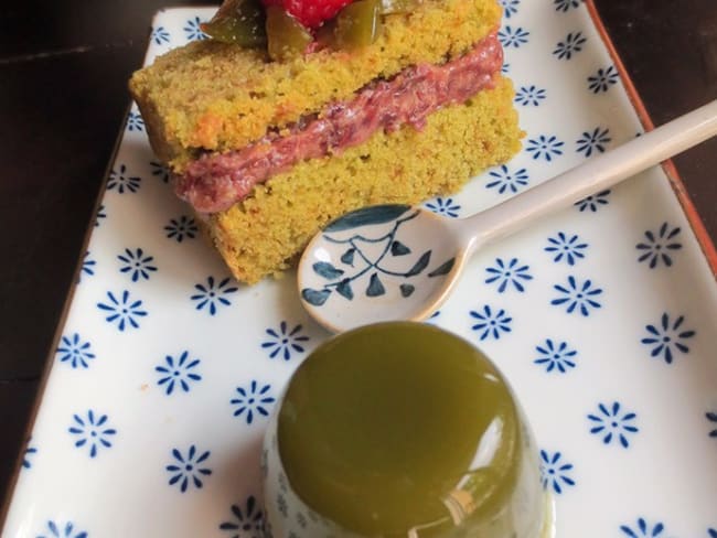 Carrés de Matcha-Confiture & Gelée d’Azuki