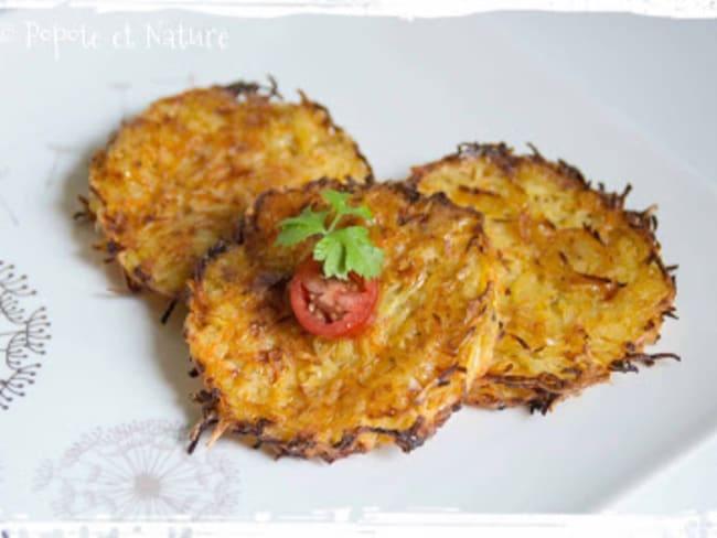 Galettes croustillantes de légumes racines