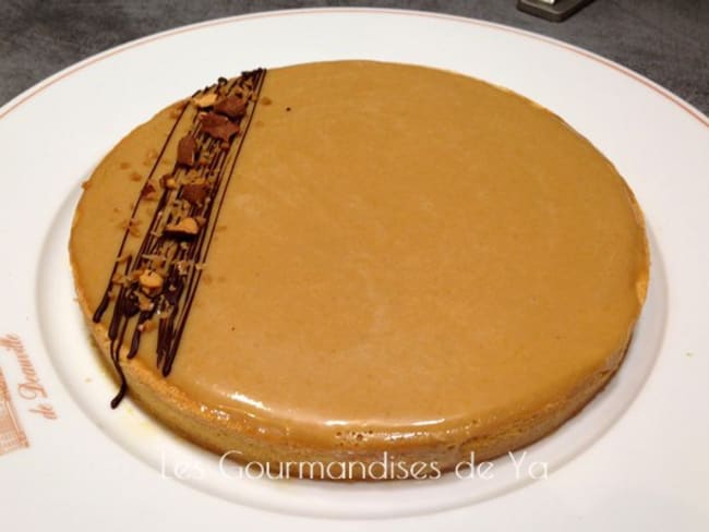 Tarte chocolat au lait, caramel beurre salé et banane