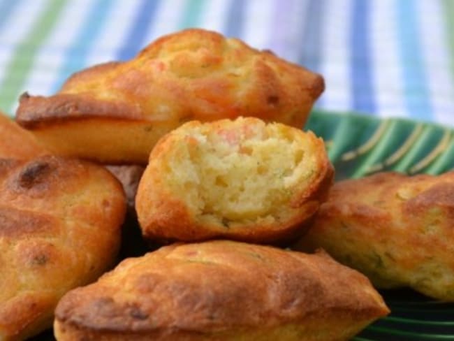 Madeleines au fenouil et saumon fumé