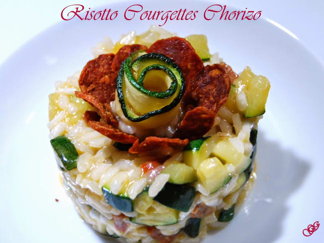 Risotto Courgettes Chorizo