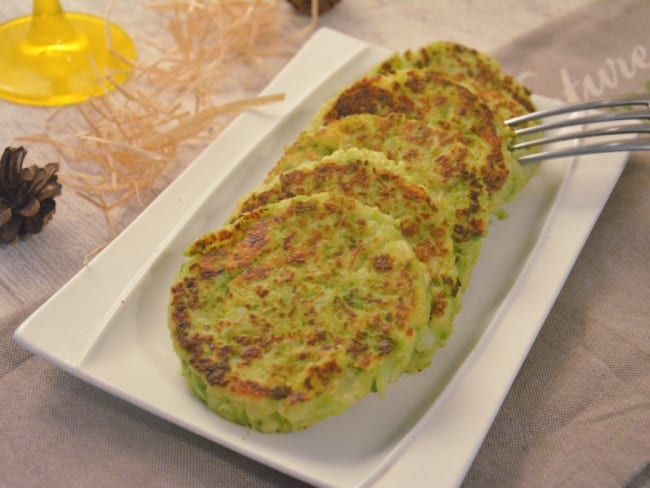 Galettes de chou romanesco et fromage