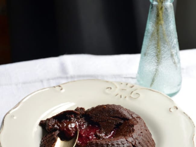 Fondant au Chocolat au cœur de Fruits Rouges