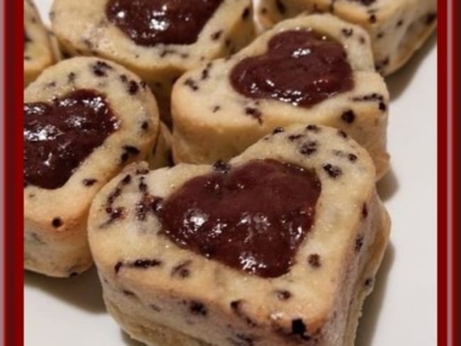 Financiers tigrés au chocolat