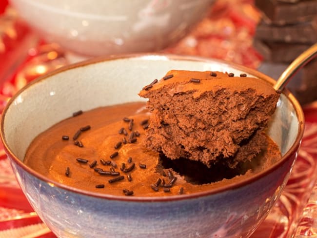 Mousse au chocolat végétale