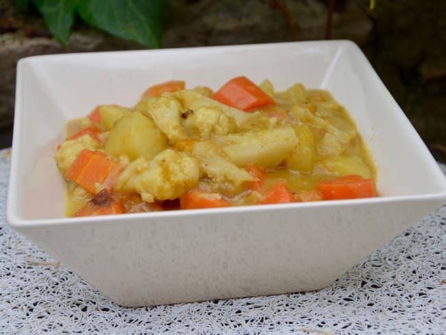 Curry de légumes au lait de coco