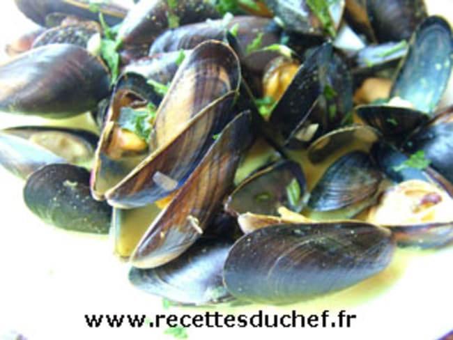 Moules au curry