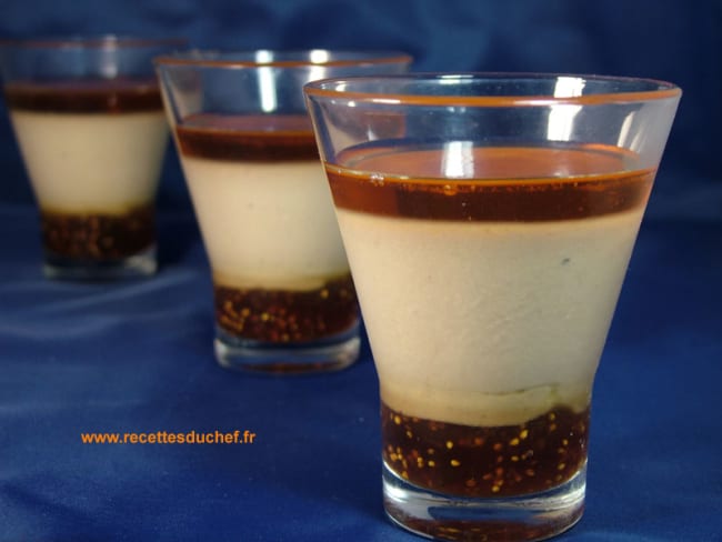 Verrine de foie gras et gelée au vinaigre de Banyuls