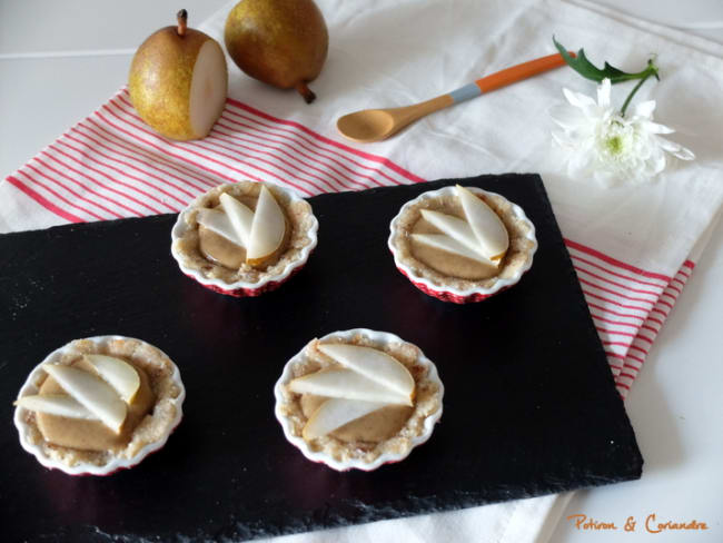 Tartelettes crues à la crème de souchet