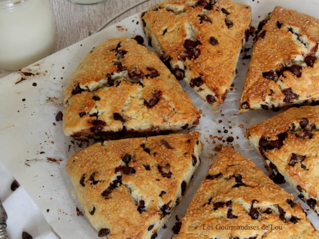 Scones aux pépites de chocolat