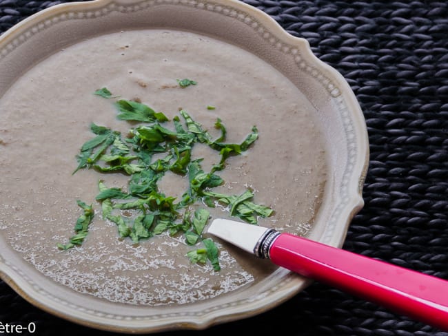 Soupe de champignons au sarrasin