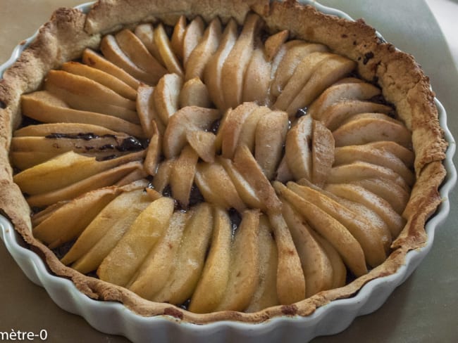 Tarte poire chocolat