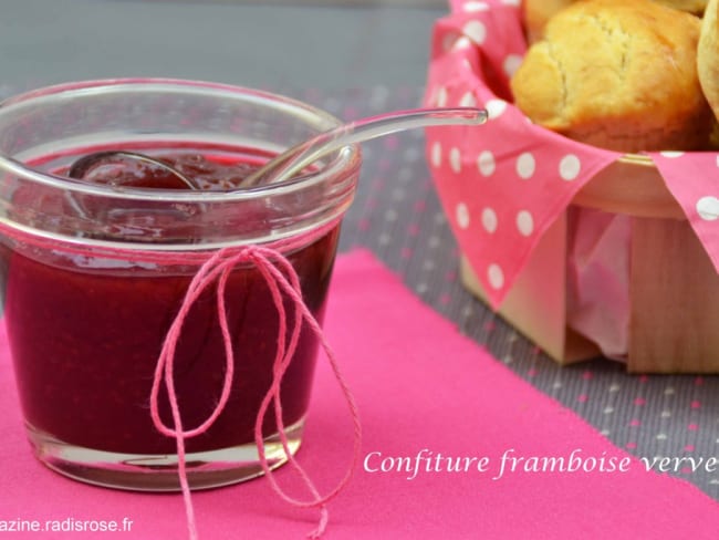 Confiture framboise verveine