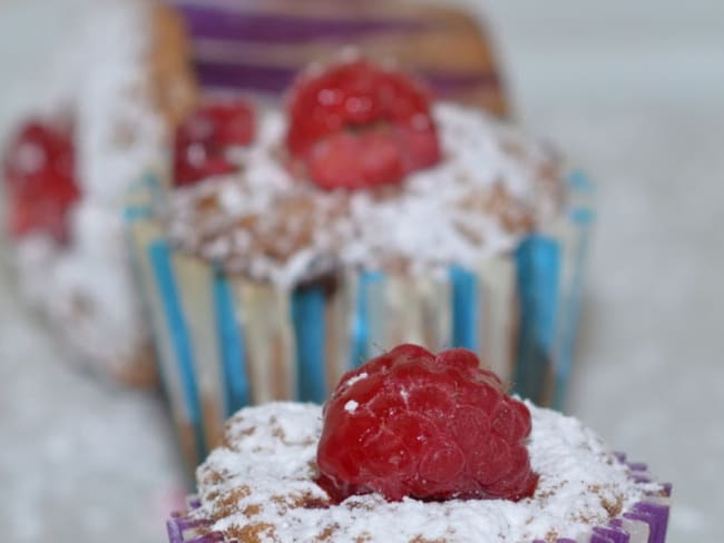 Muffins aux framboises