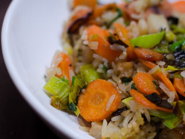 Poêlée de légumes aux riz