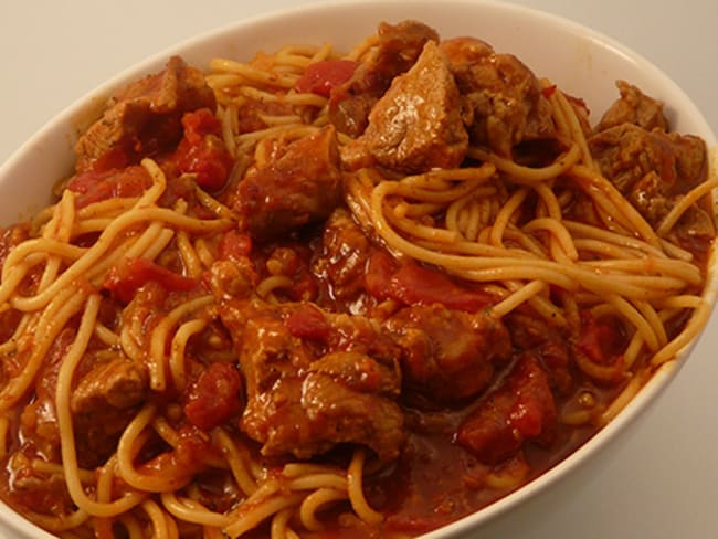 Agneau spaghettis façon pastasotto