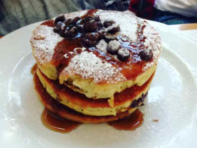 pancakes d’amour aux pépites de chocolat