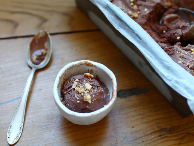 Glace chocolat et au sirop d’érable, avec ou sans sorbetière