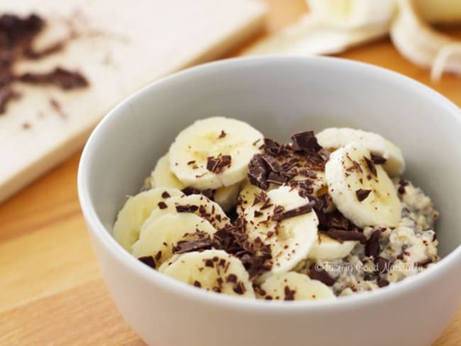 Porridge de l’hiver banane chocolat