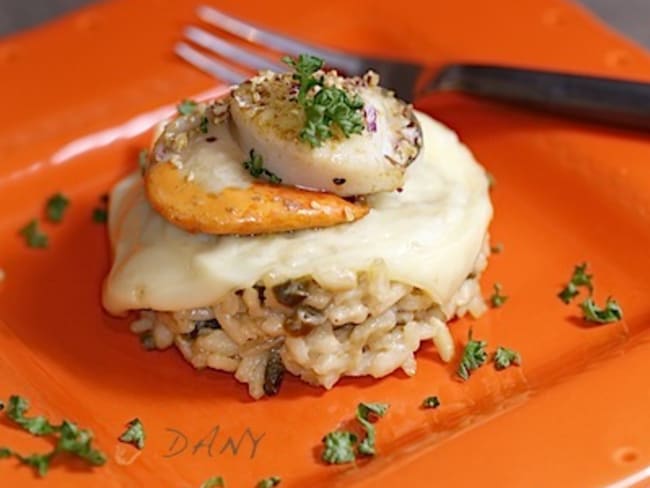 Risotto au comté et St-Jacques