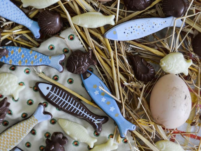 Fritures de Pâques en chocolat