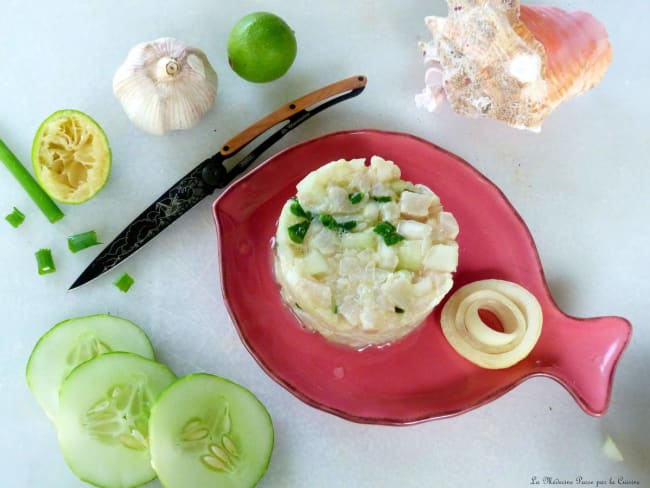 Tartare de marlin au couteau