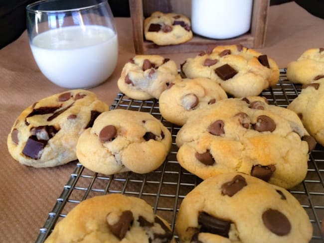 Cookies américains moelleux aux pépites de chocolat