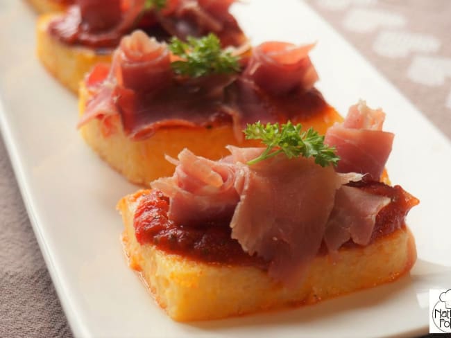 Tartines de polenta