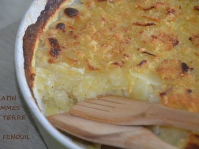 Gratin de pomme de terre et fenouil