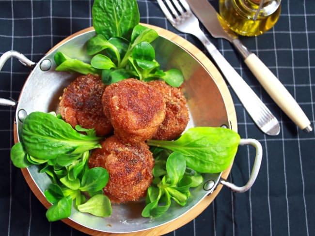 Un reste de purée? Des croquettes jambon-comté (polpette) !