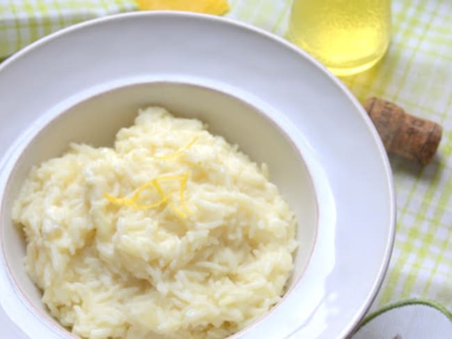 Risotto au chèvre et au limoncello