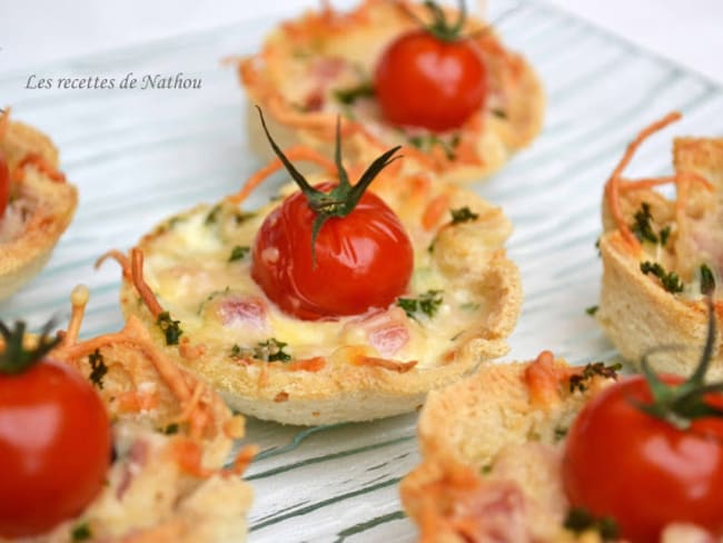 Tartelettes croque-monsieur