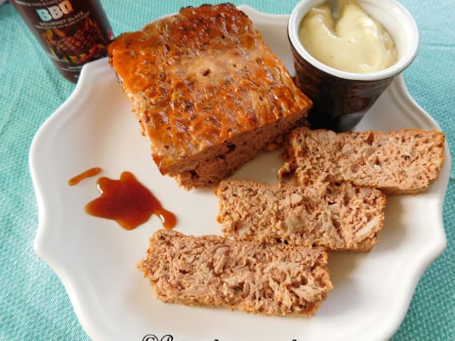 Pain de thon au basilic et sauce barbecue