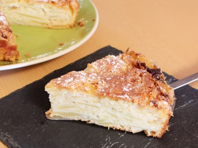 Gâteau crousti-fondant aux pommes