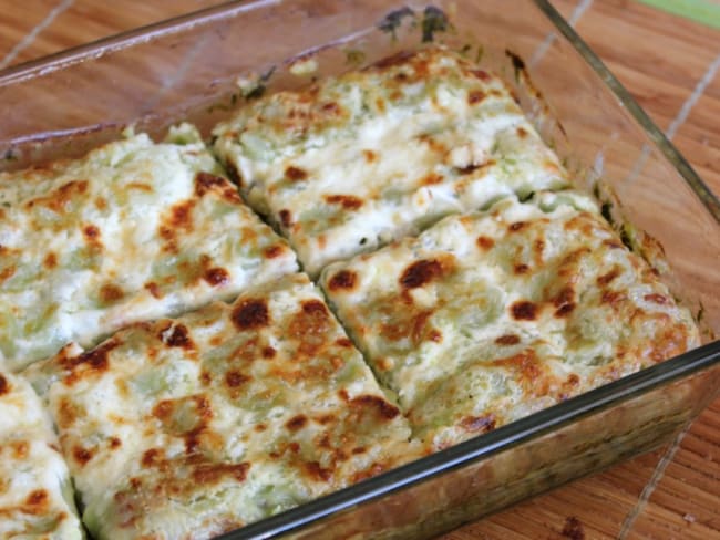 Lasagnes de ravioles de Royans aux épinards et au comté