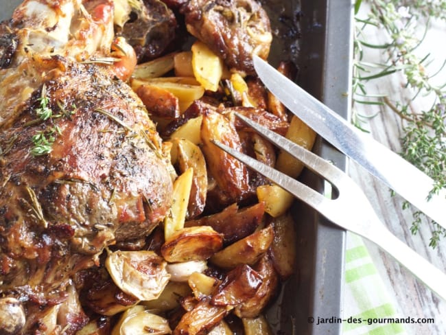 Gigot d’agneau rôti