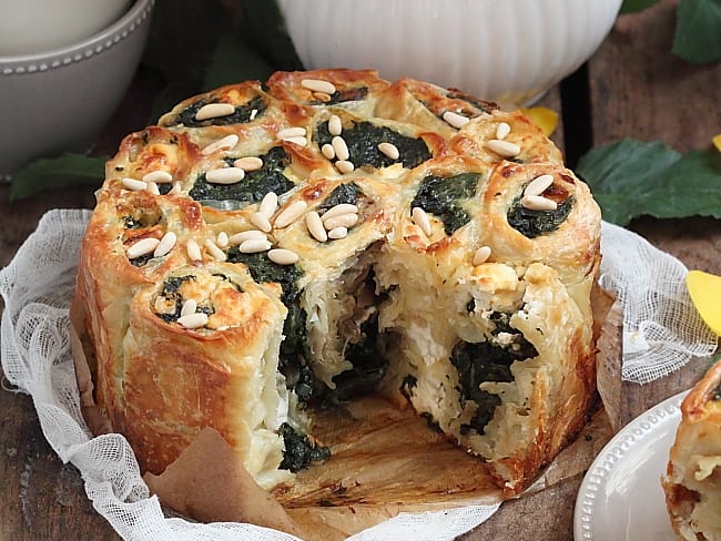 Börek turc revisité à la pâte filo épinards et feta