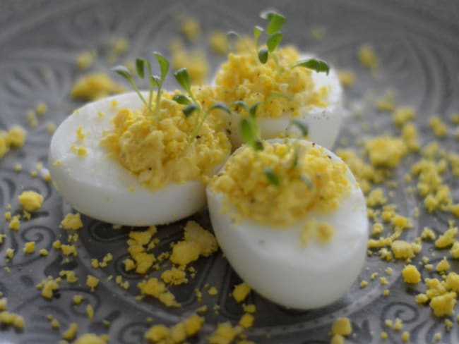 Oeufs mimosa de Pâques