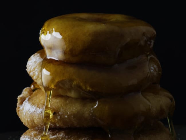 Beignets aux pommes pour fêtes Mardi gras