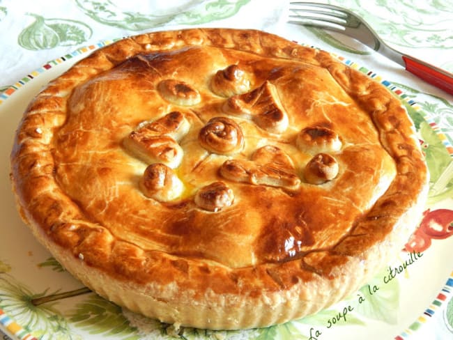 Tourte à la viande de boeuf et aux oeufs