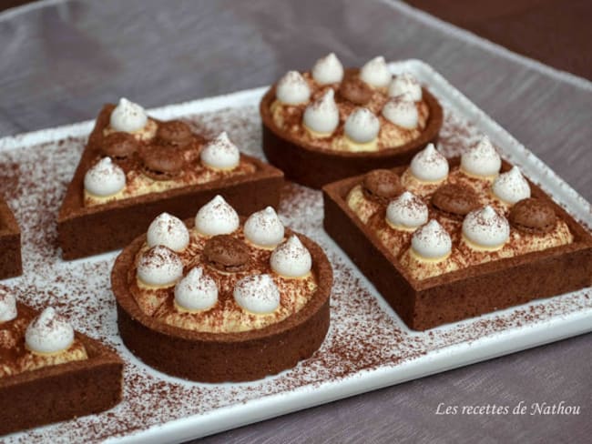 Tartelettes chocolat façon tiramisu