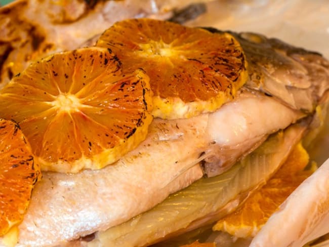 Dorade en papillote fenouil et orange