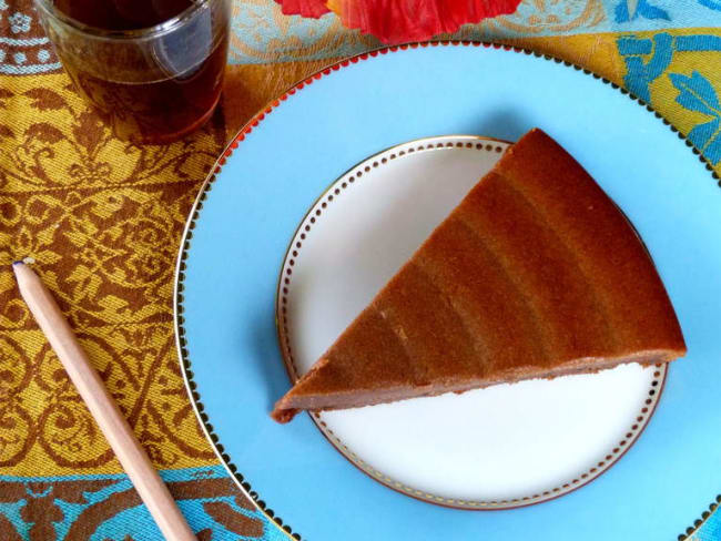 Fondant "pot de yaourt" à la compote de pommes et cacao