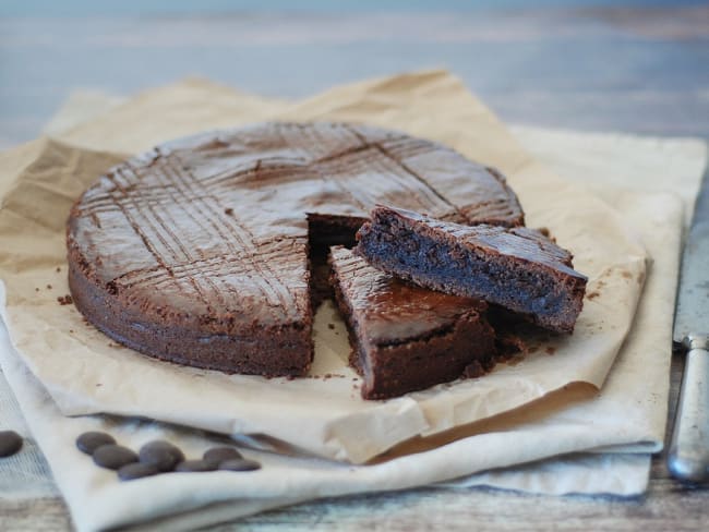 Gateau basque tout chocolat et piment d'Espelette